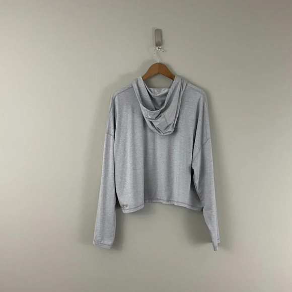 Athleta Uptempo Short Hoodie in Norwegian Grey Size XL - Picture 2 of 6